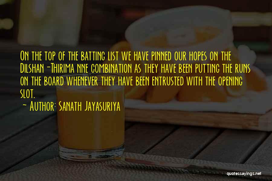 Top Pinned Quotes By Sanath Jayasuriya