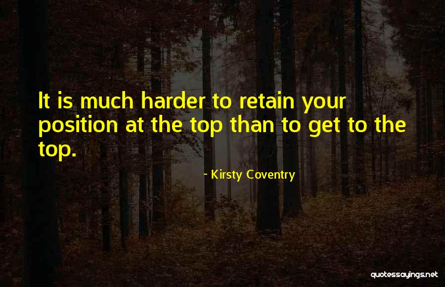 Top Position Quotes By Kirsty Coventry