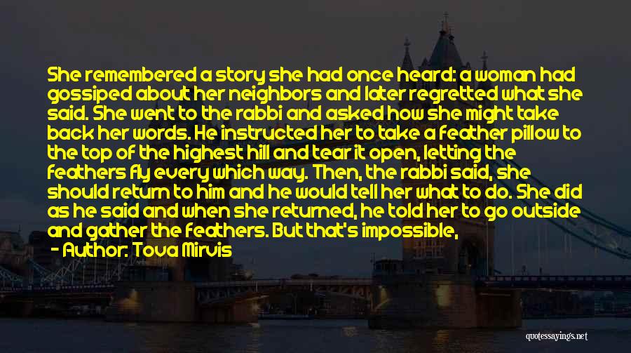 Top Rabbi Quotes By Tova Mirvis