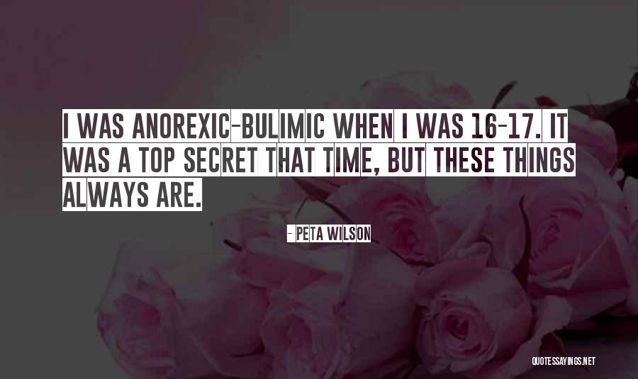 Top Secret Quotes By Peta Wilson Top Secret Quotes By Peta Wilson