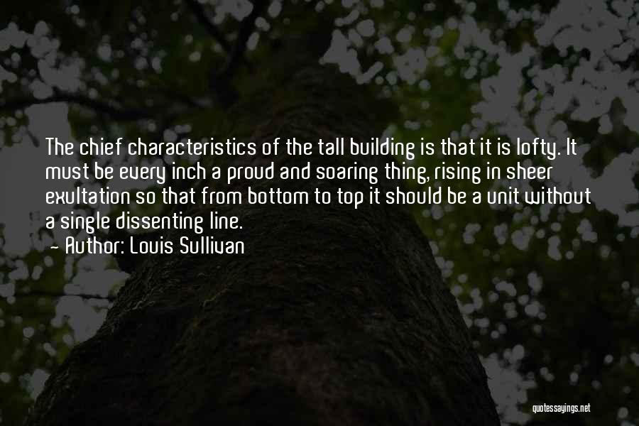 Top Single Line Quotes By Louis Sullivan