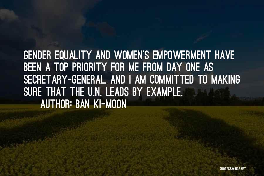 Top Women's Day Quotes By Ban Ki-moon