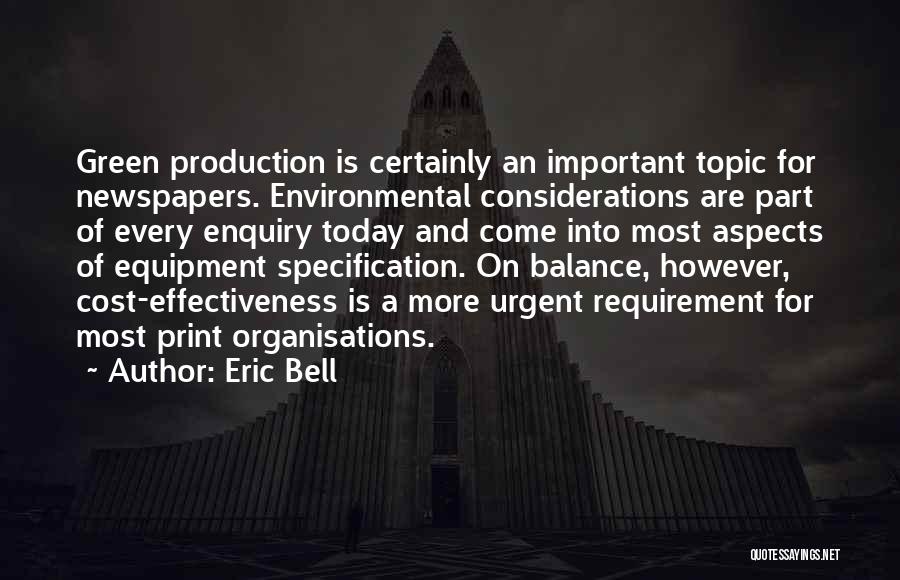 Topic Quotes By Eric Bell