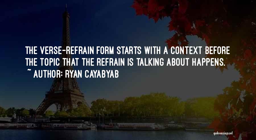 Topic Quotes By Ryan Cayabyab