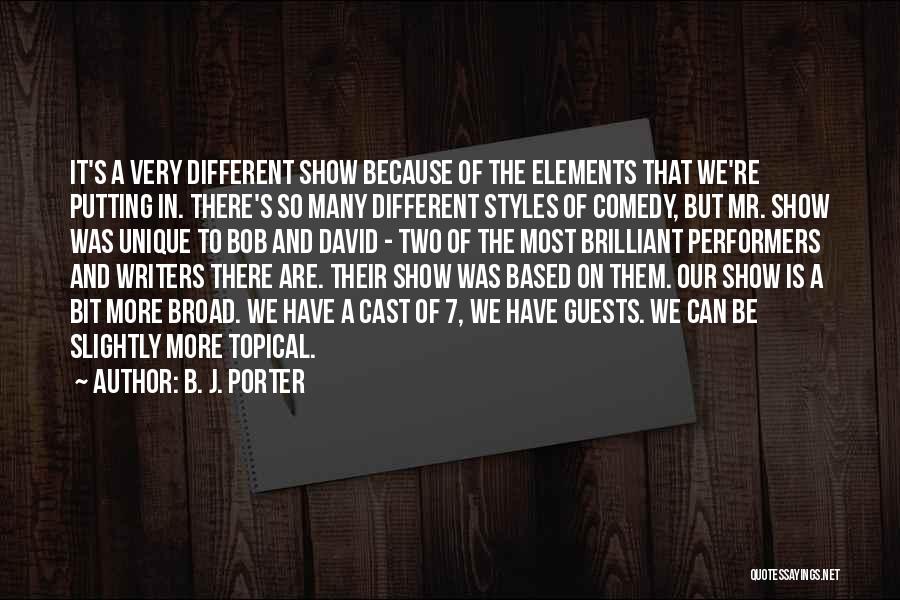 Topical Quotes By B. J. Porter