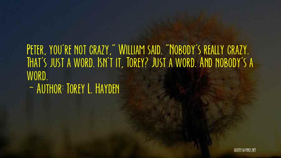 Torey Hayden Quotes By Torey L. Hayden