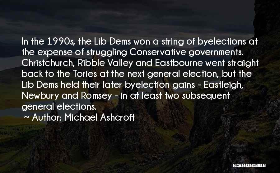 Tories Quotes By Michael Ashcroft