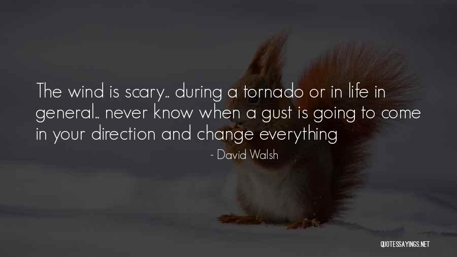 Tornado Life Quotes By David Walsh