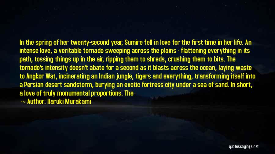 Tornado Love Quotes By Haruki Murakami