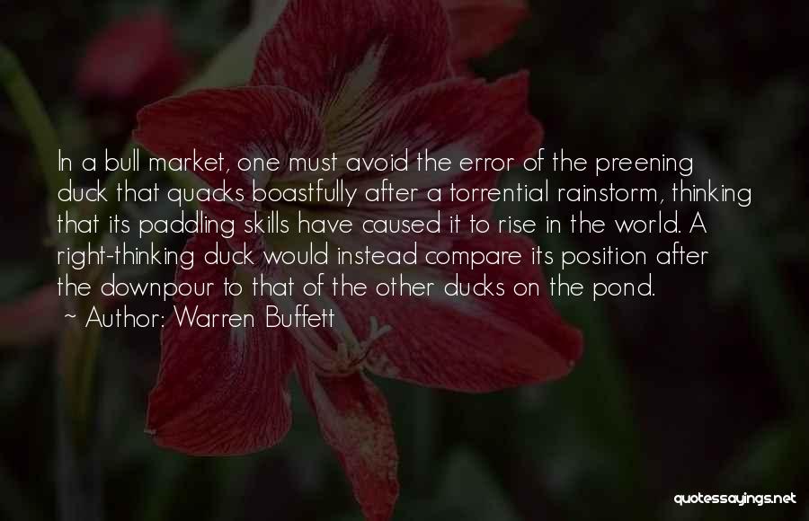 Torrential Downpour Quotes By Warren Buffett