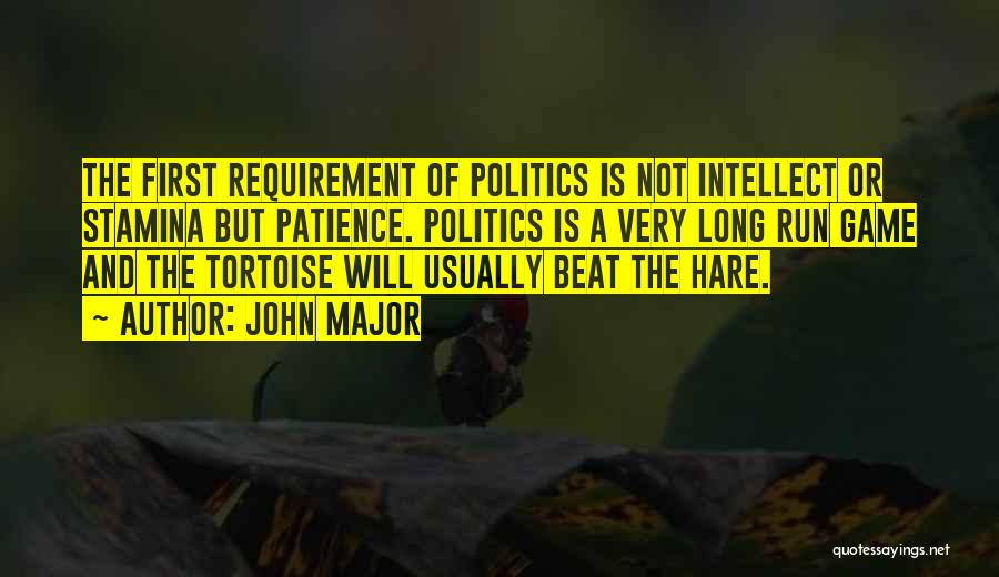 Tortoise Quotes By John Major