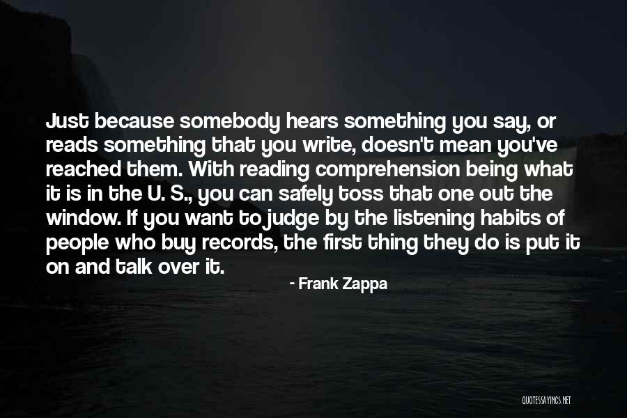 Toss Out Quotes By Frank Zappa Toss Out Quotes By Frank Zappa