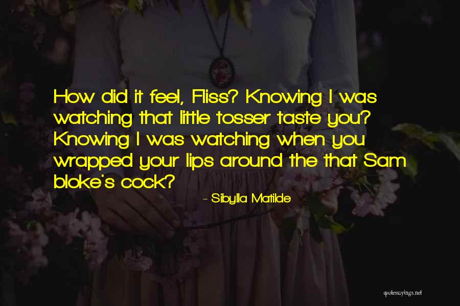 Tosser Quotes By Sibylla Matilde Tosser Quotes By Sibylla Matilde