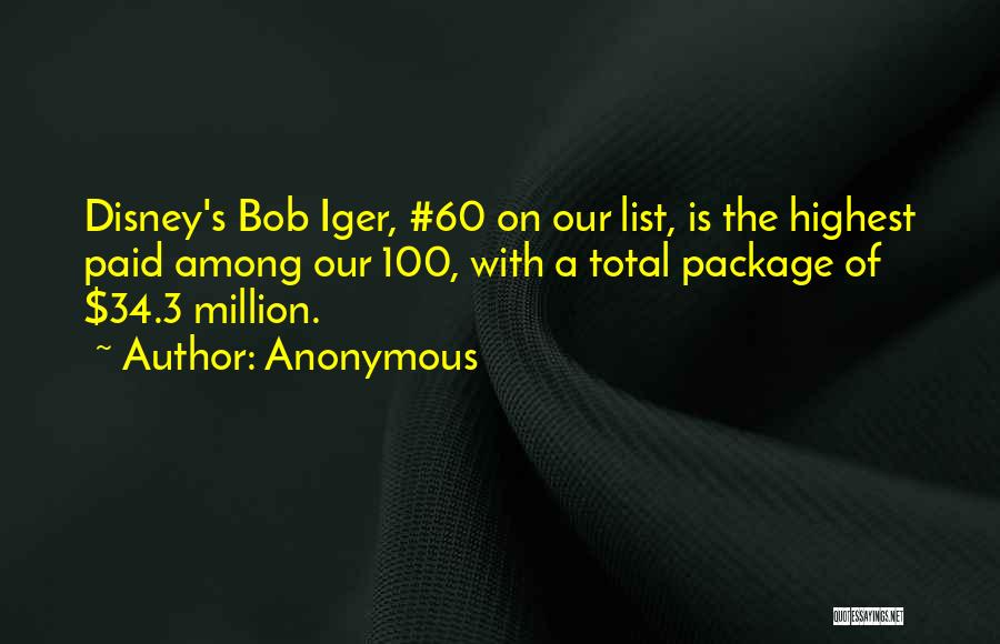 Total Package Quotes By Anonymous