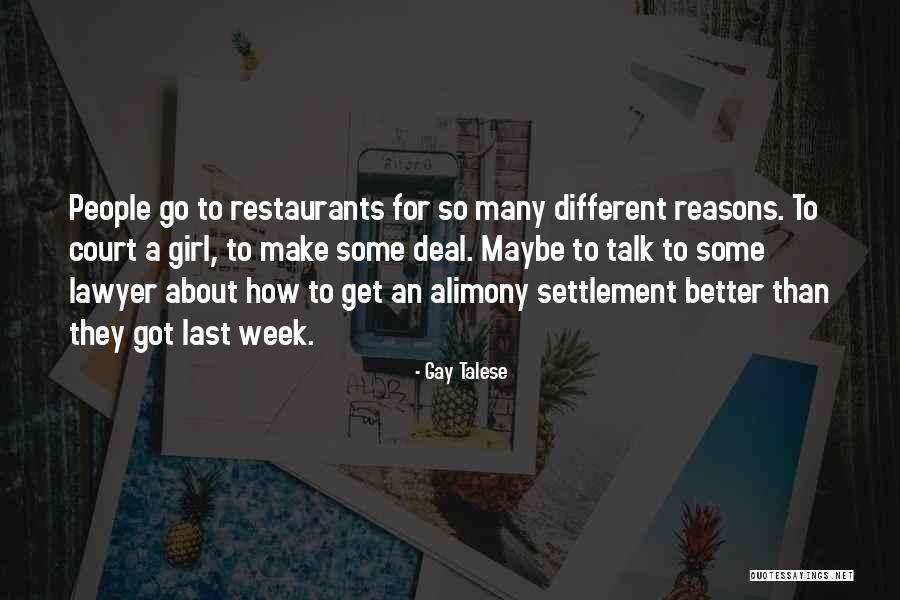 Totalization Benefits Quotes By Gay Talese Totalization Benefits Quotes By Gay Talese