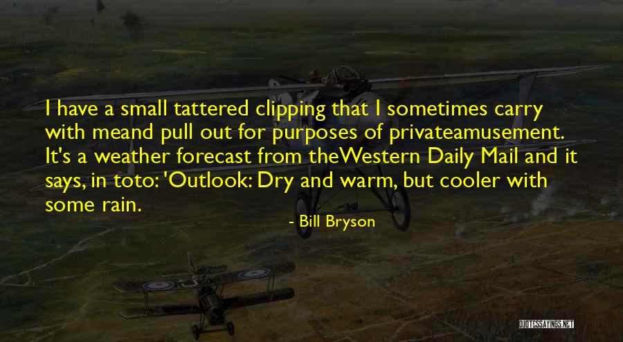 Toto Quotes By Bill Bryson