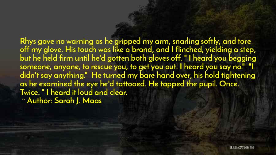 Touch My Hand Quotes By Sarah J. Maas