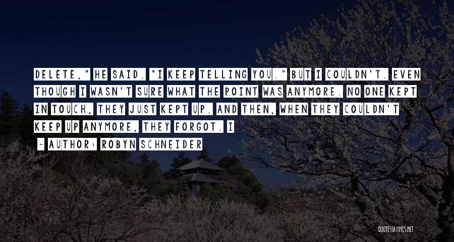 Touch Point Quotes By Robyn Schneider