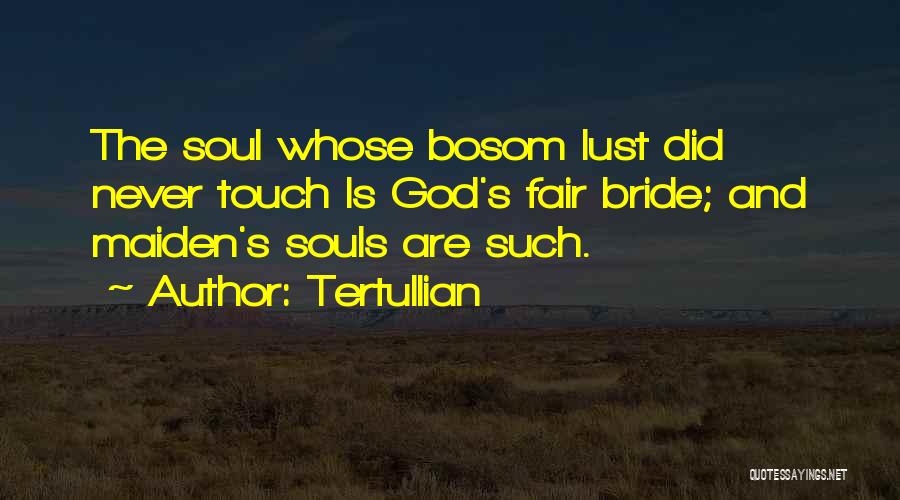 Touch The Soul Quotes By Tertullian