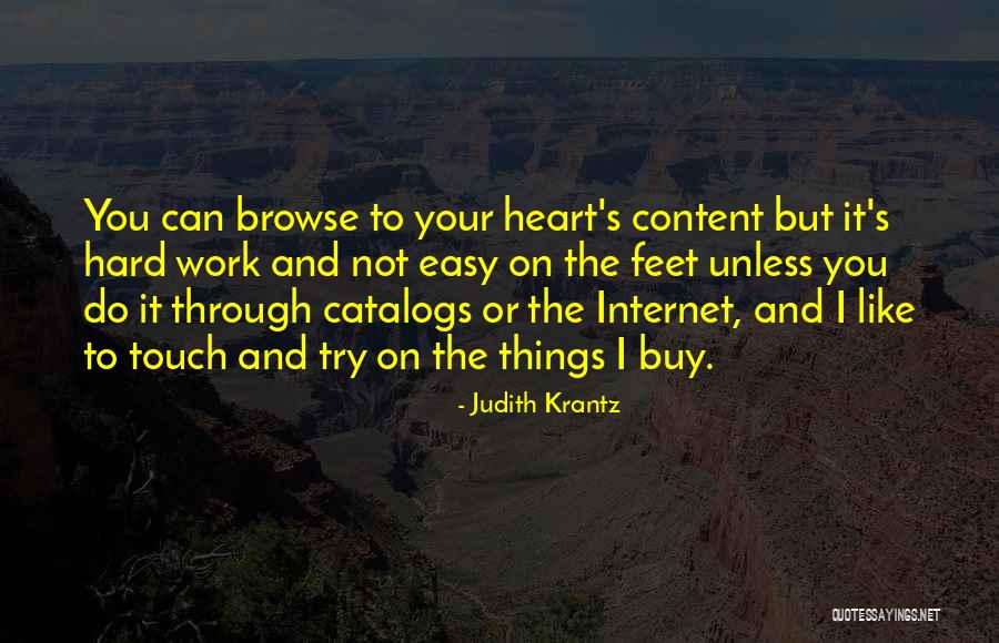 Touch Your Heart Quotes By Judith Krantz