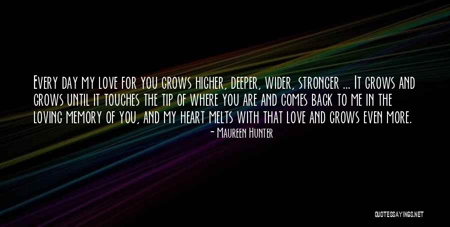 Touches Of Love Quotes By Maureen Hunter Touches Of Love Quotes By Maureen Hunter
