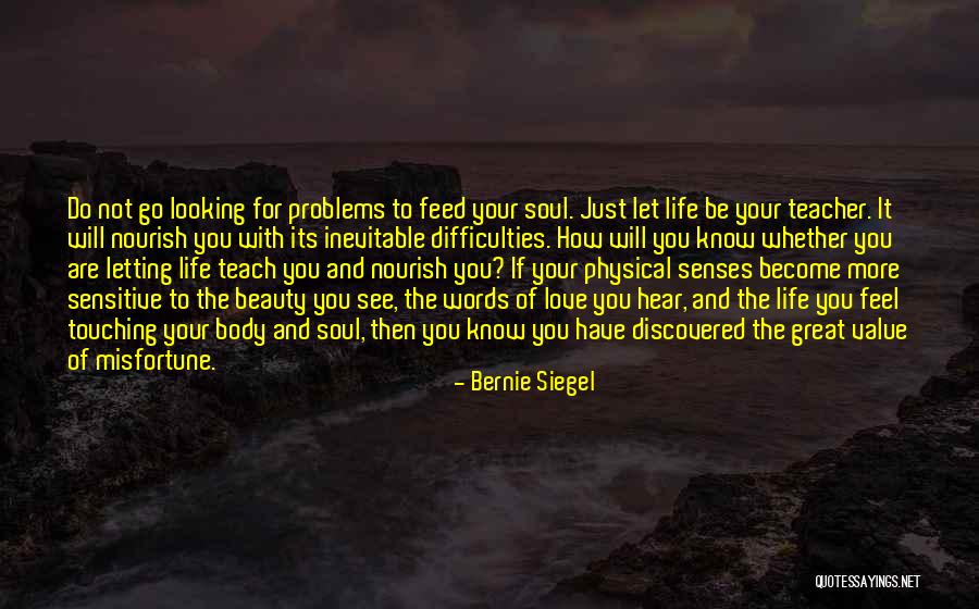 Touching Your Soul Quotes By Bernie Siegel Touching Your Soul Quotes By Bernie Siegel