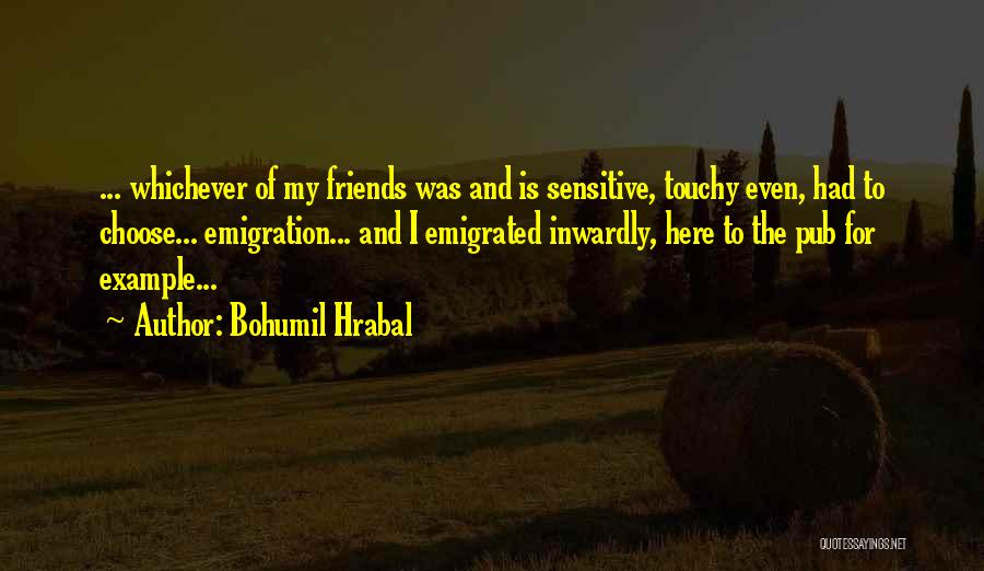 Touchy Quotes By Bohumil Hrabal