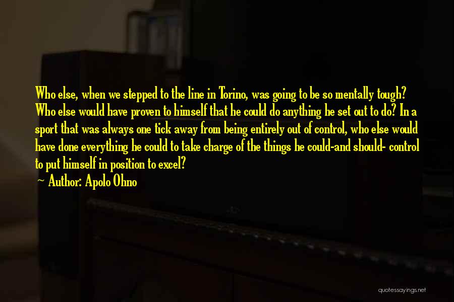 Tough Attitude Quotes By Apolo Ohno