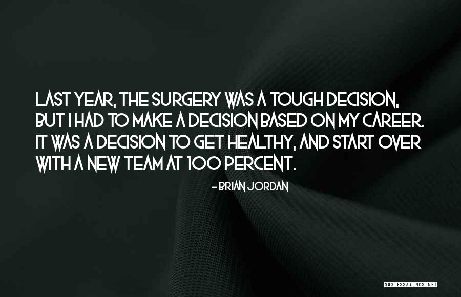 Tough Decision Quotes By Brian Jordan Tough Decision Quotes By Brian Jordan