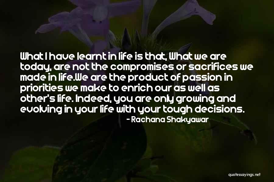 Tough Decision Quotes By Rachana Shakyawar