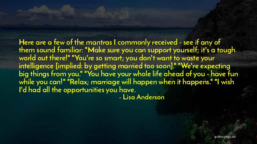 Tough Marriage Quotes By Lisa Anderson