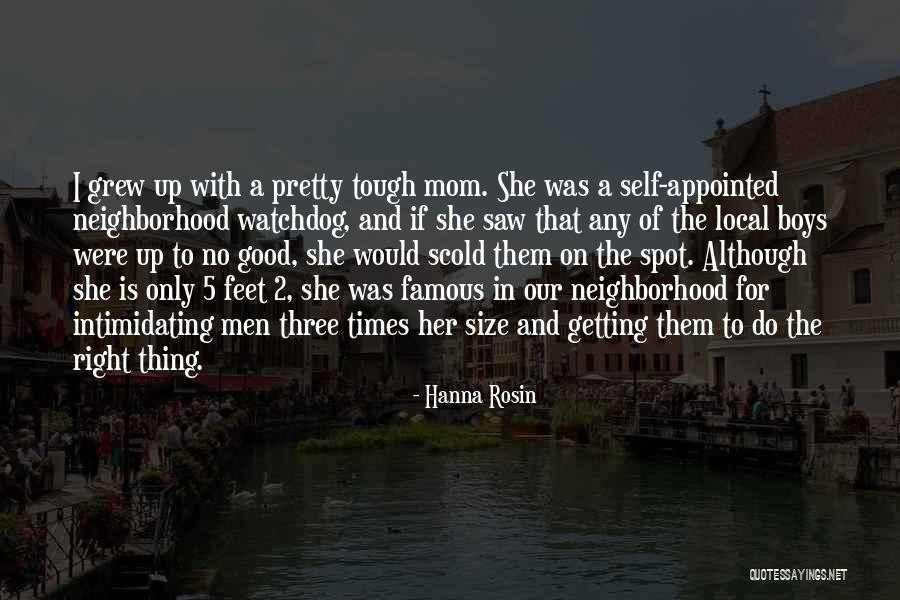 Tough Neighborhood Quotes By Hanna Rosin