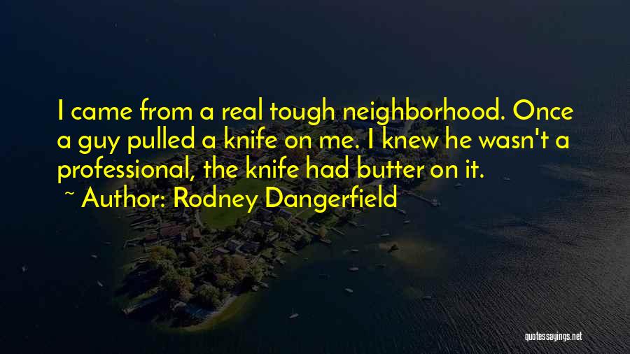 Tough Neighborhood Quotes By Rodney Dangerfield