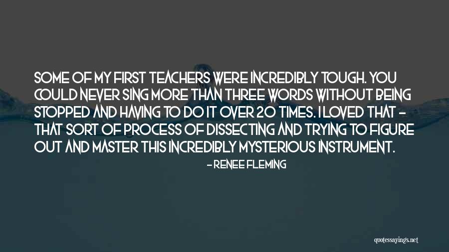 Tough Teachers Quotes By Renee Fleming Tough Teachers Quotes By Renee Fleming