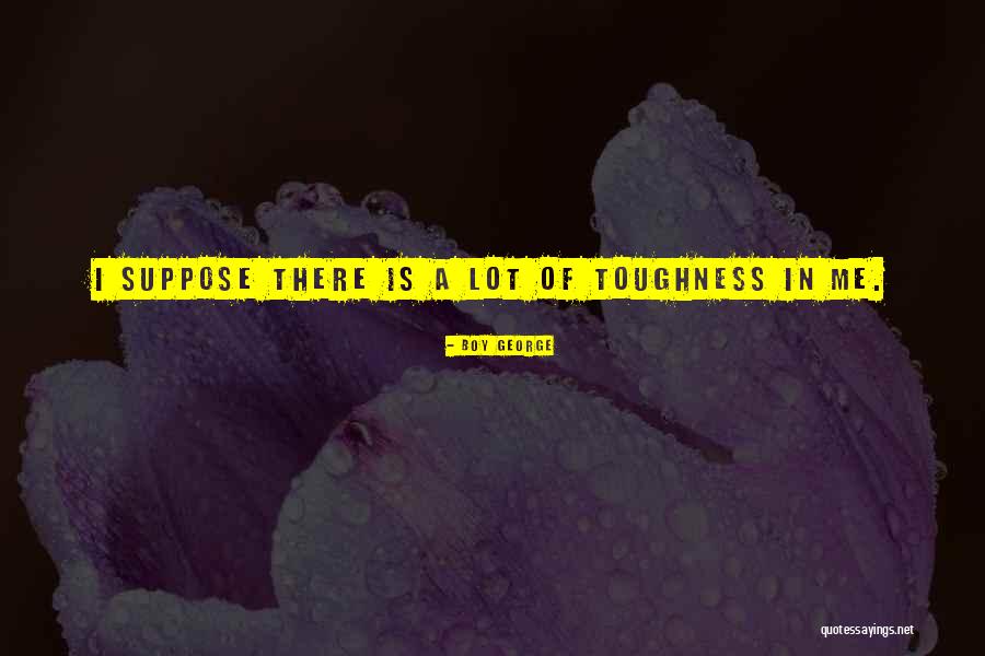 Toughness Quotes By Boy George Toughness Quotes By Boy George