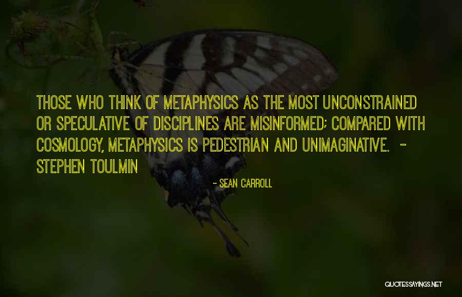 Toulmin Quotes By Sean Carroll