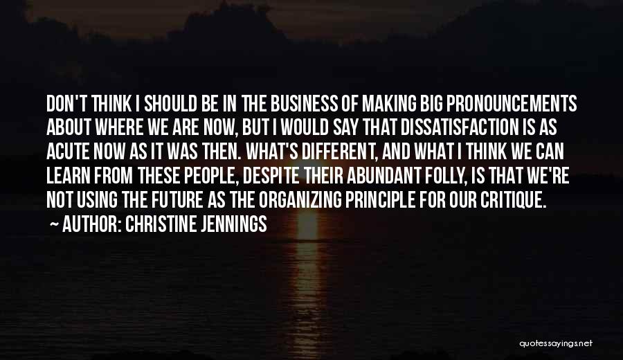 Tourettes Programme Quotes By Christine Jennings