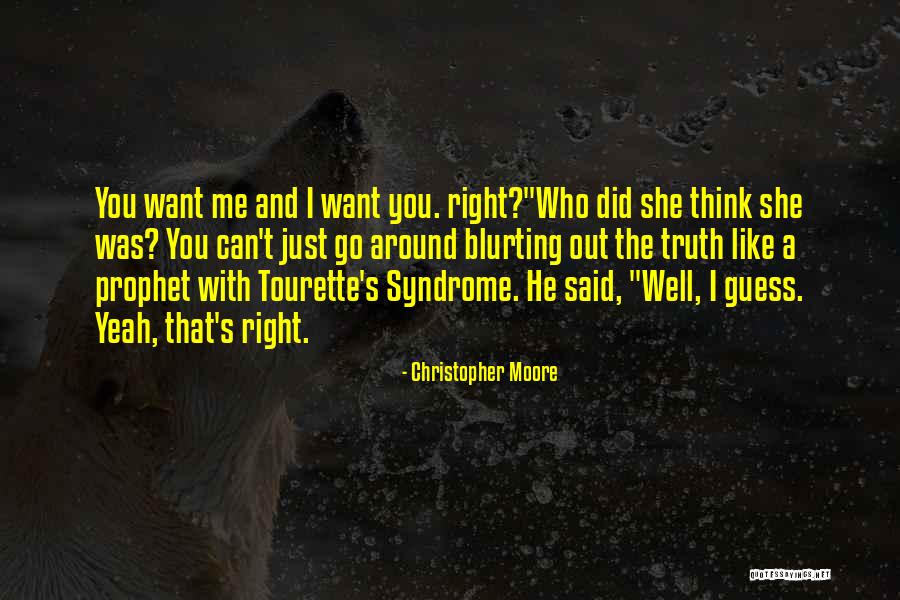 Tourette's Syndrome Quotes By Christopher Moore Tourette's Syndrome Quotes By Christopher Moore