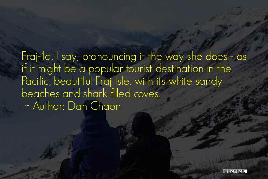 Tourist Destination Quotes By Dan Chaon