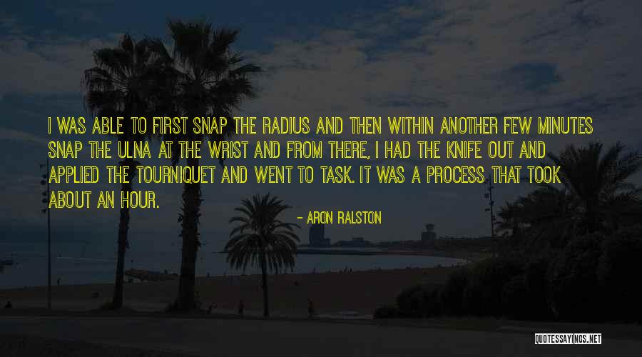 Tourniquet Quotes By Aron Ralston Tourniquet Quotes By Aron Ralston