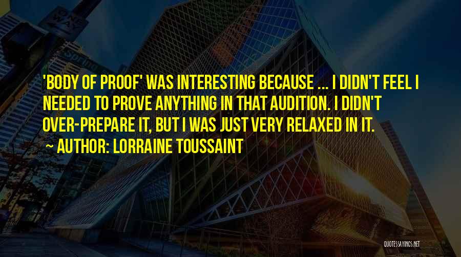 Toussaint Quotes By Lorraine Toussaint