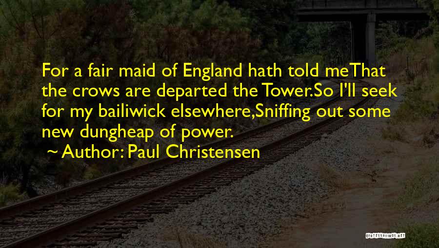 Tower Of Power Quotes By Paul Christensen
