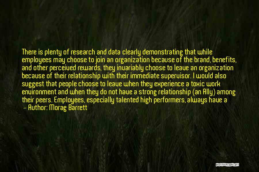 Toxic Employees Quotes By Morag Barrett