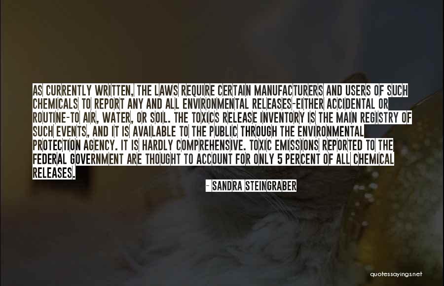 Toxics Release Quotes By Sandra Steingraber Toxics Release Quotes By Sandra Steingraber