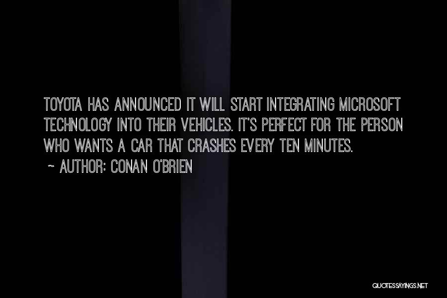 Toyota Car Quotes By Conan O'Brien