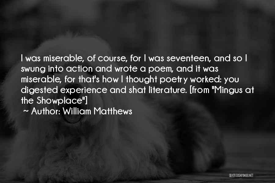Trachten Clothing Quotes By William Matthews