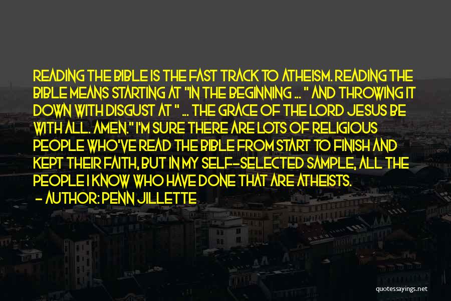 Track Bible Quotes By Penn Jillette
