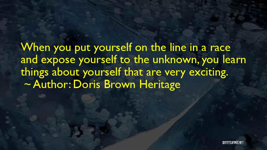 Track Field Quotes By Doris Brown Heritage