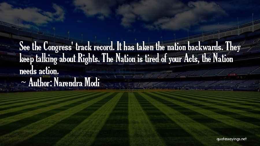 Track Nation Quotes By Narendra Modi