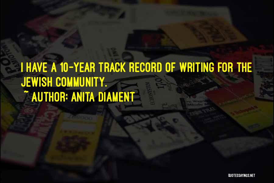 Track Record Quotes By Anita Diament
